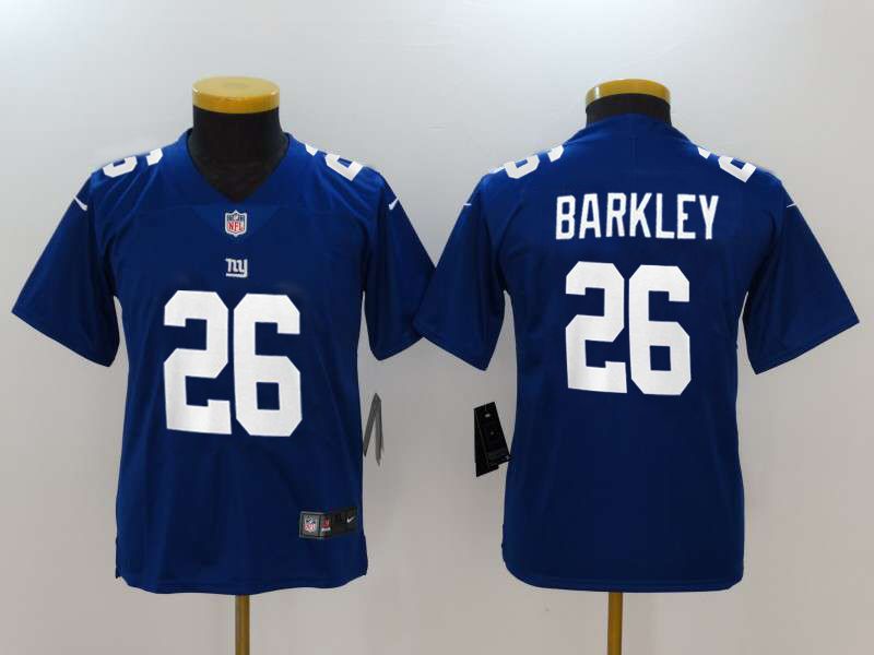 Youth New York Giants #26 Barkley Blue Nike Vapor Untouchable Limited NFL Jerseys->more ncaa teams->NCAA Jersey